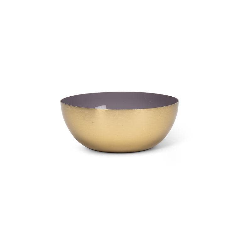 Mini Enamel Bowl Mauve Purple 4"D