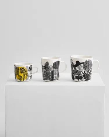 Marimekko Small Coffee Mug 2 DL Pattern City Garden