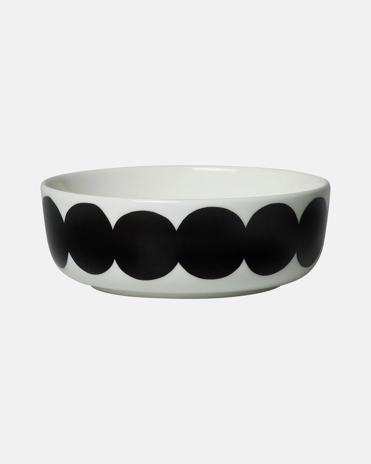 Marimekko 5" Räsymatto Black and White Dot Bowl