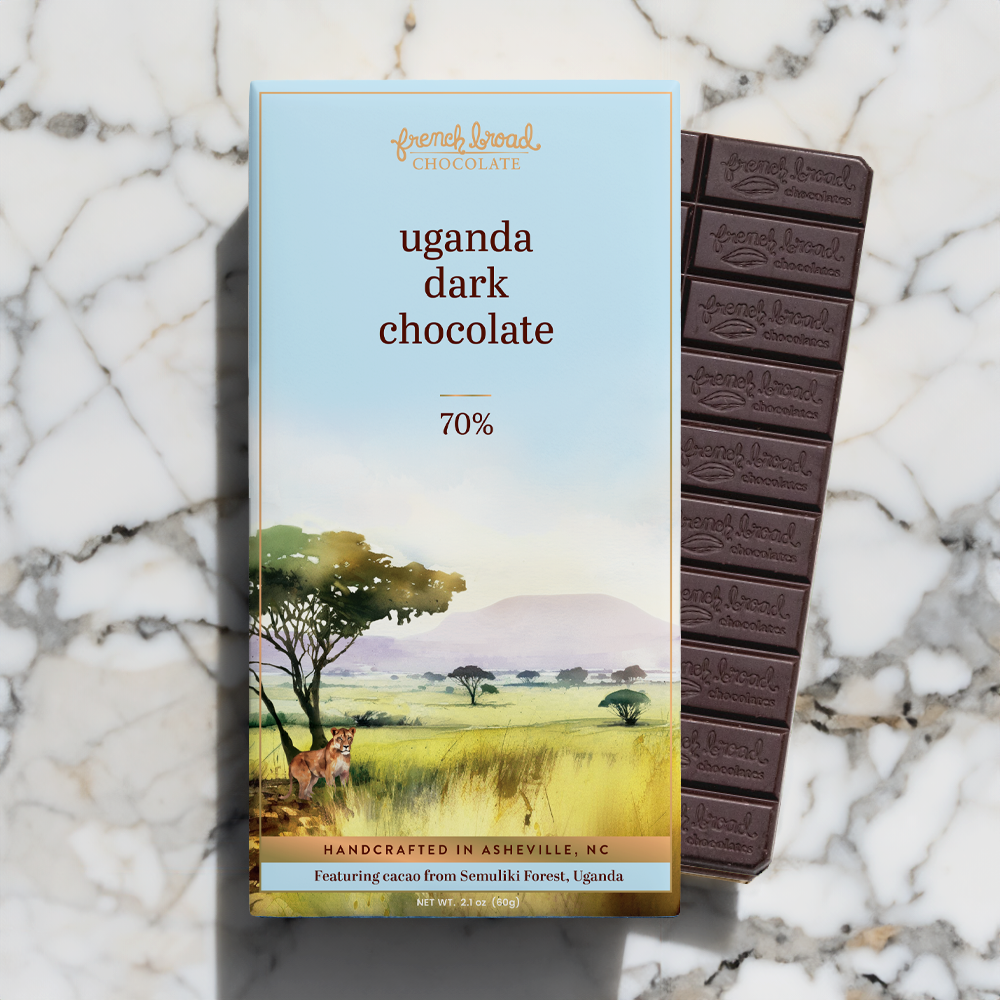 French Broad Uganda Chocolate Bar 70% - 60g