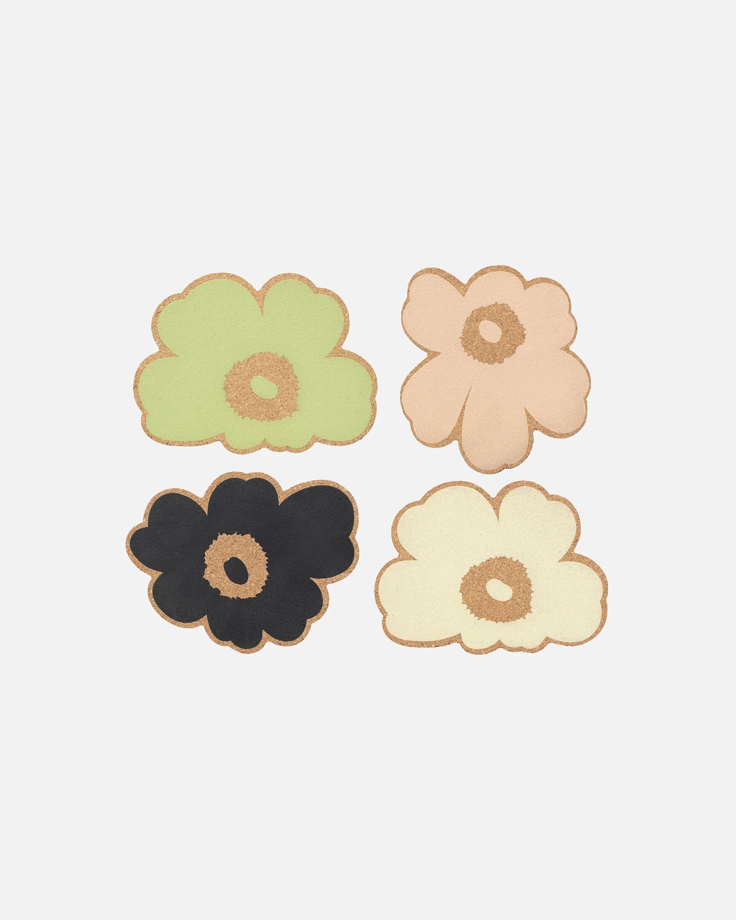 Marimekko Unikko Cork Coaster Set of 4