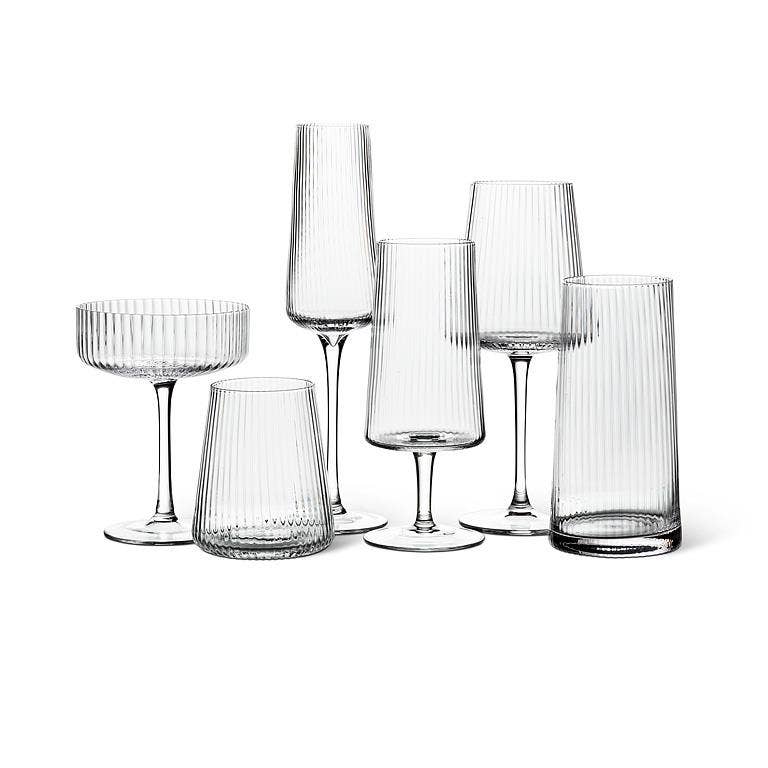 Fluted Optic Cocktail Coupe 5.5"H (8oz)