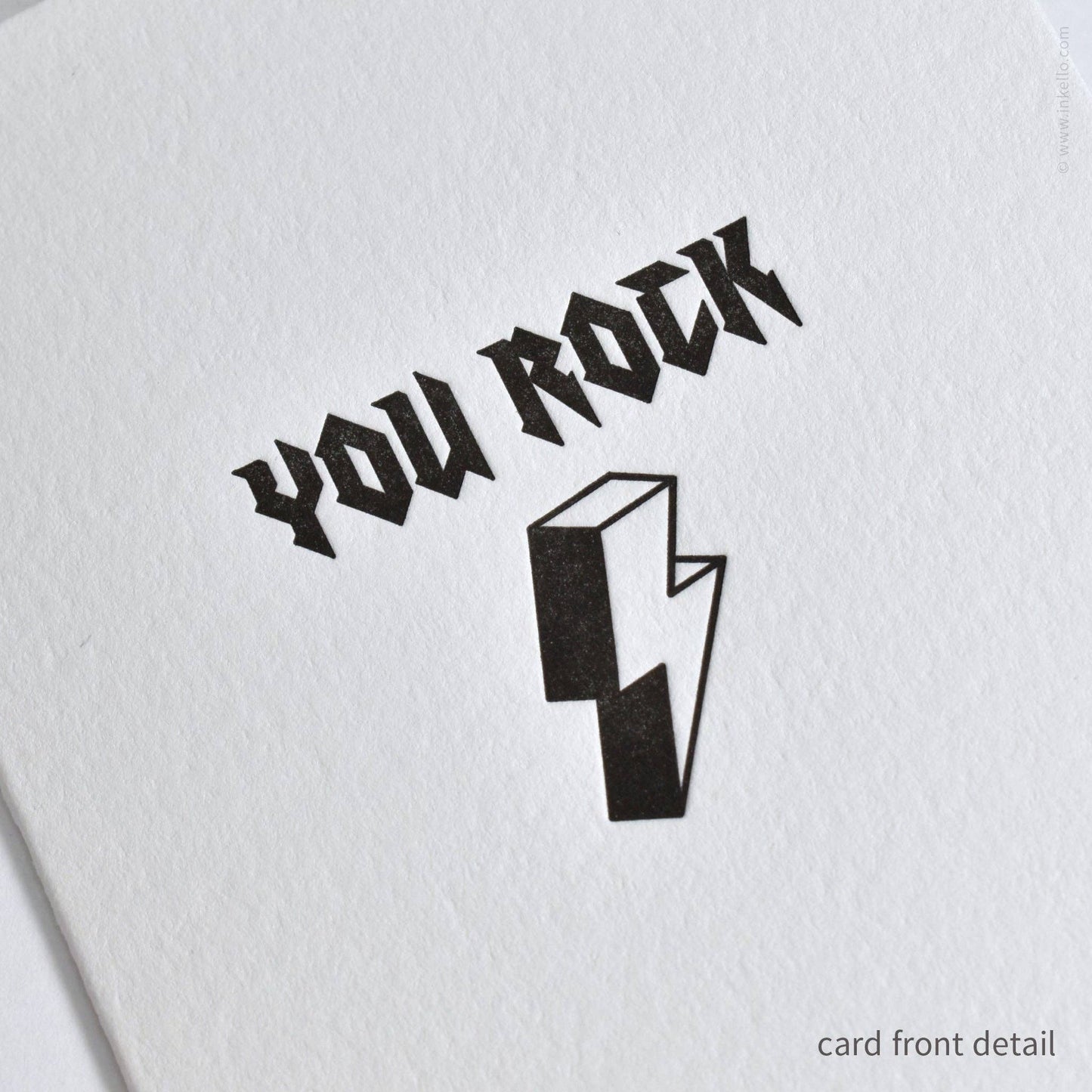 You Rock Lightning Bolt Card (#560)
