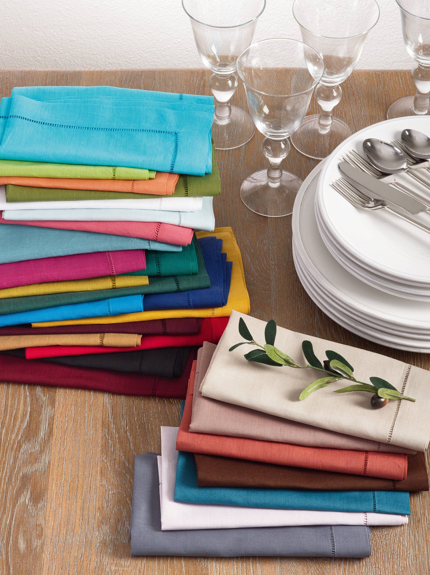 Hemstitched Cocktail Napkin