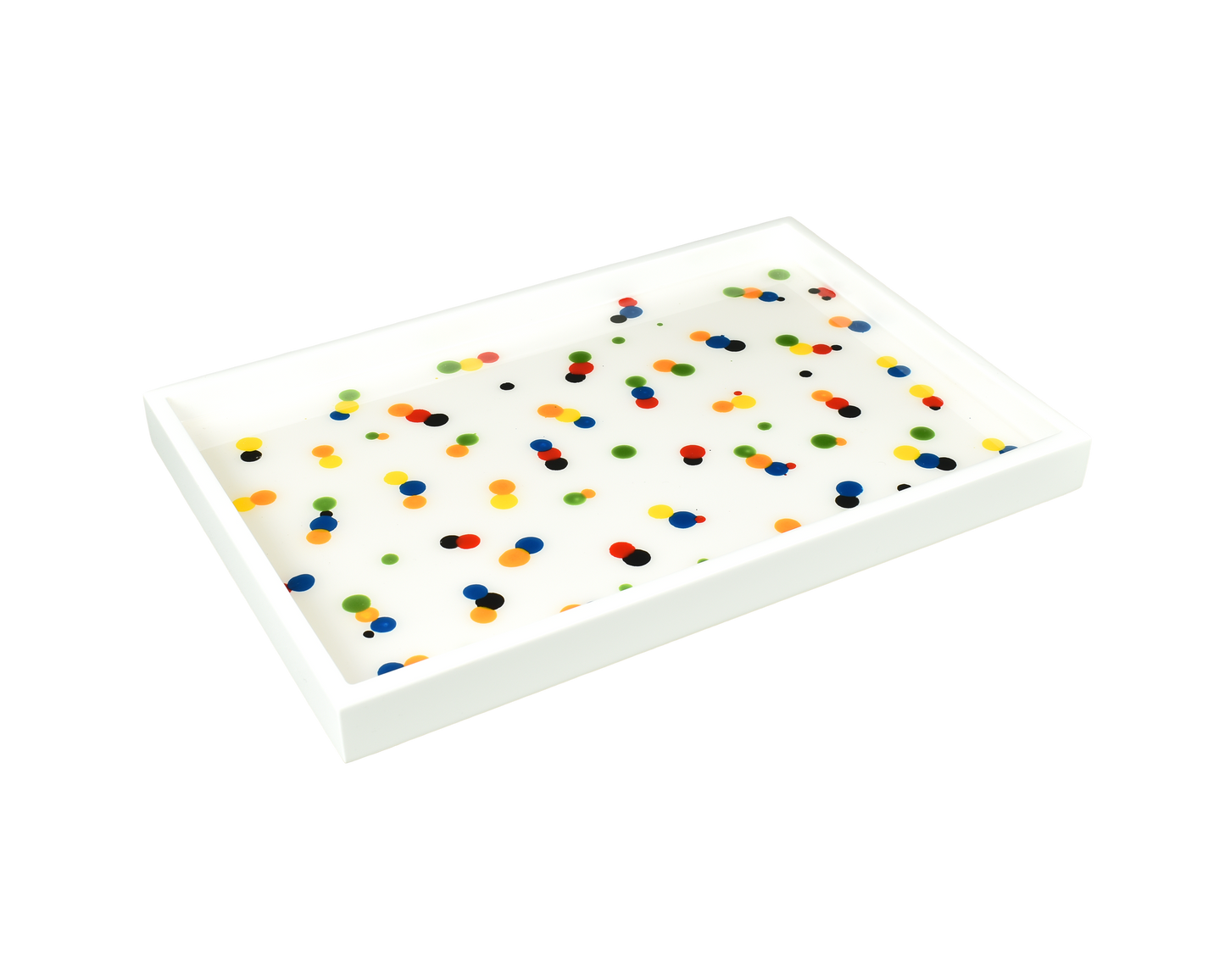 Poka Dot Lacquered Vanity Tray