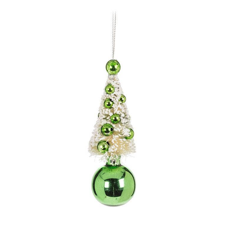 Vintage Tree and Ball Ornament-3 Assorted-5"H
