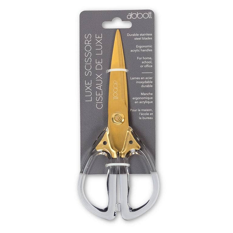 Lucite Handled Scissors-Green-8"L