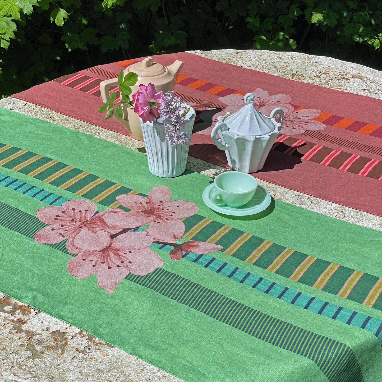 Carlotta Oddone Linen Table Runner 63" x 17.5"