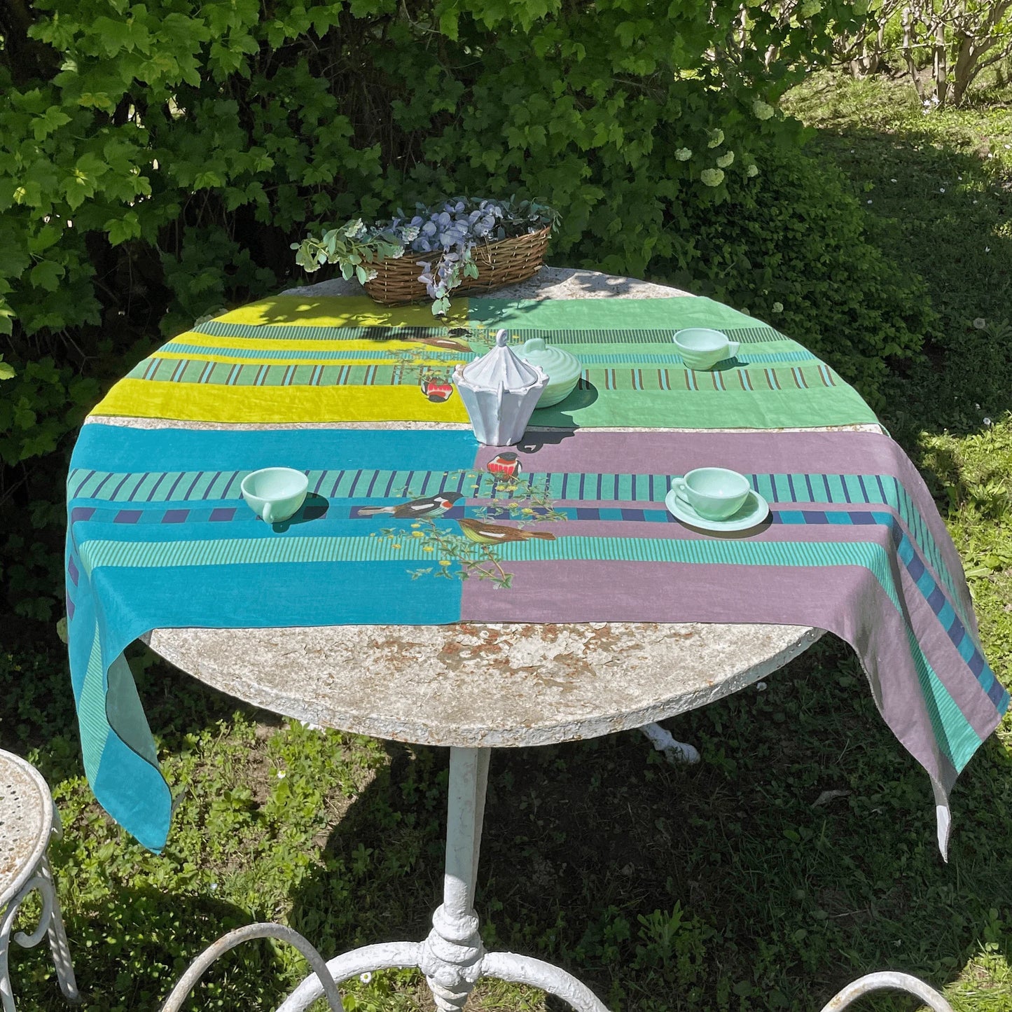 Carlotta Oddone Linen Table Runner 63" x 17.5"