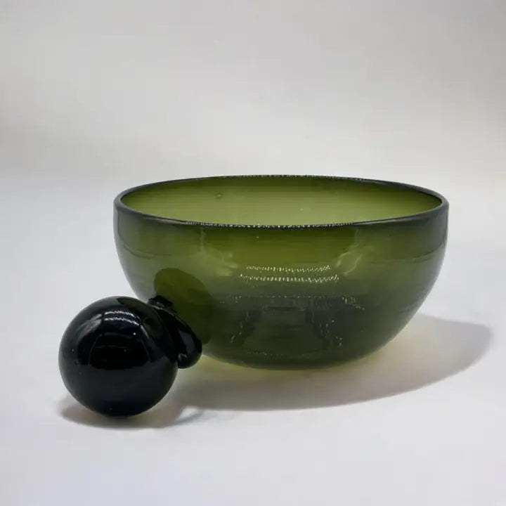 Tezon Forest Green Bowl by Diego Olivero Studio