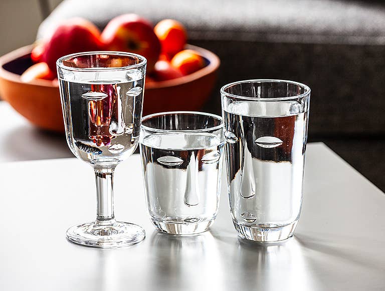 Resting Face Wine Glass 6"H 6 oz
