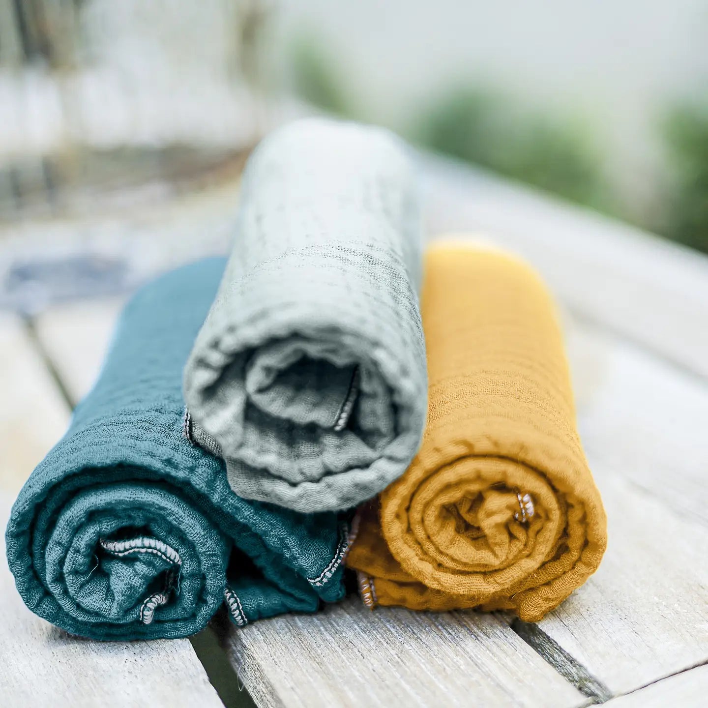 Organic Crinkle Cotton Dish Towel 20 x 30