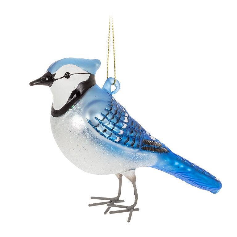 Blue Jay Ornament-4.5"L