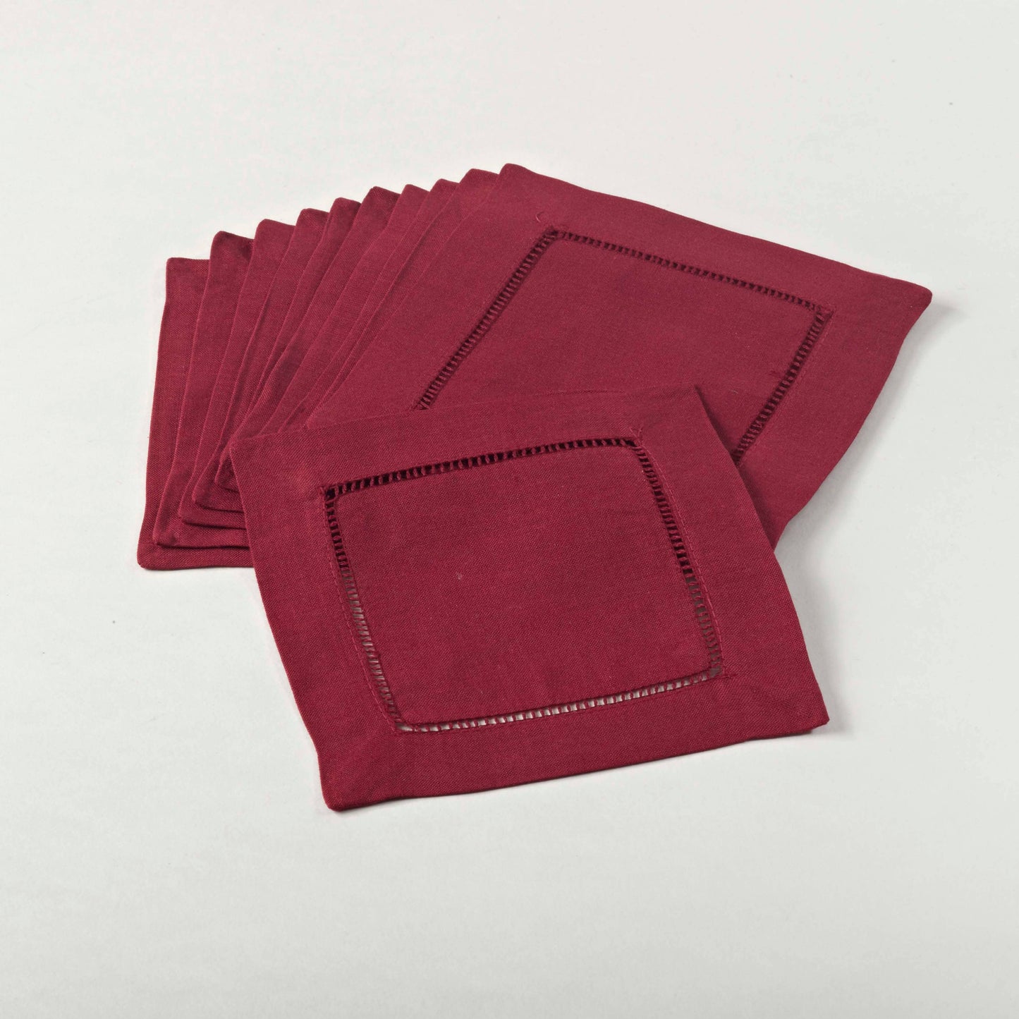 Hemstitched Cocktail Napkin