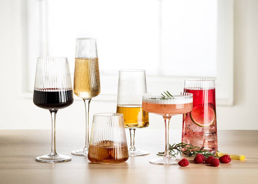 Fluted Optic Cocktail Coupe 5.5"H (8oz)