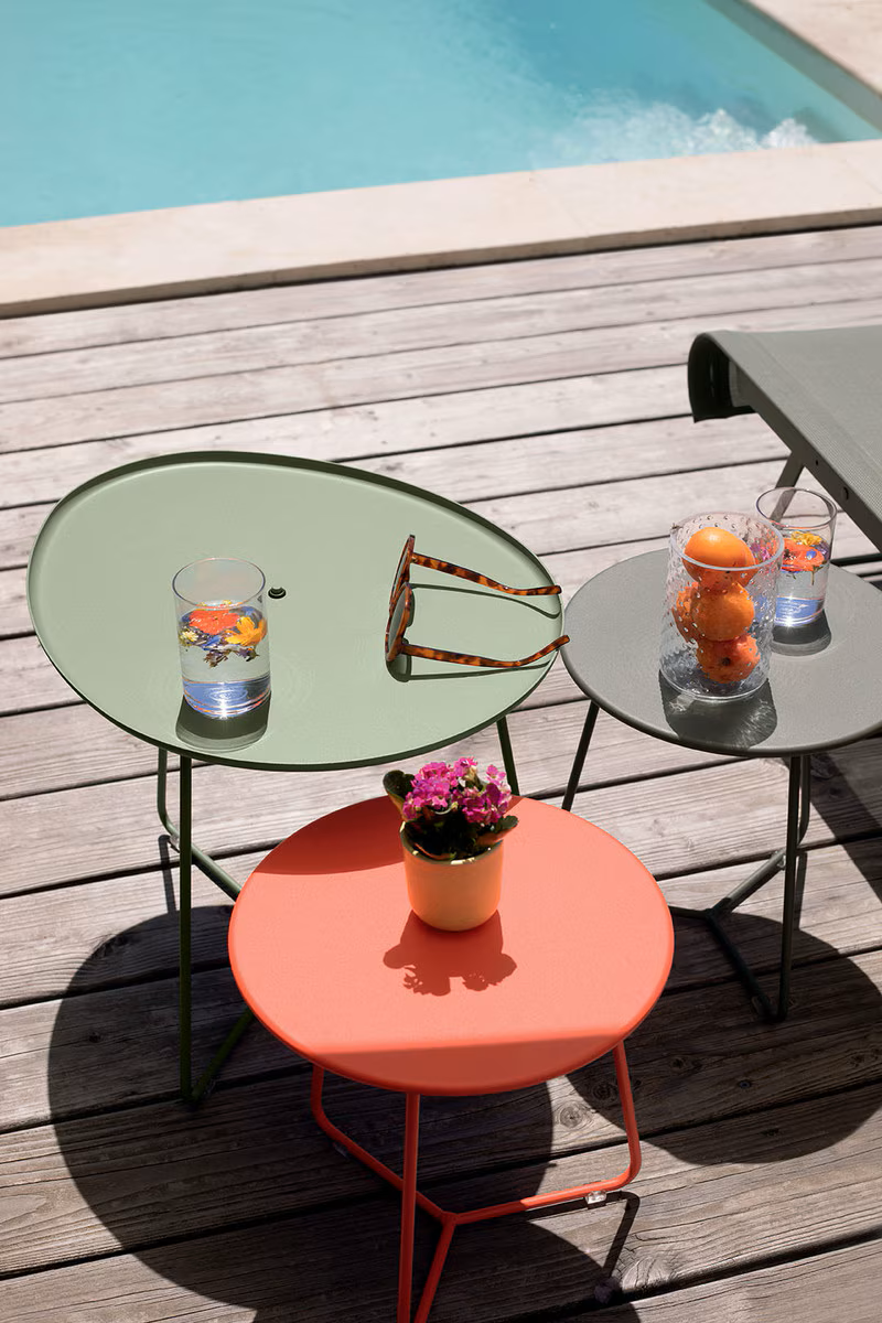 FERMOB Cocotte Low Table with Removable Tray