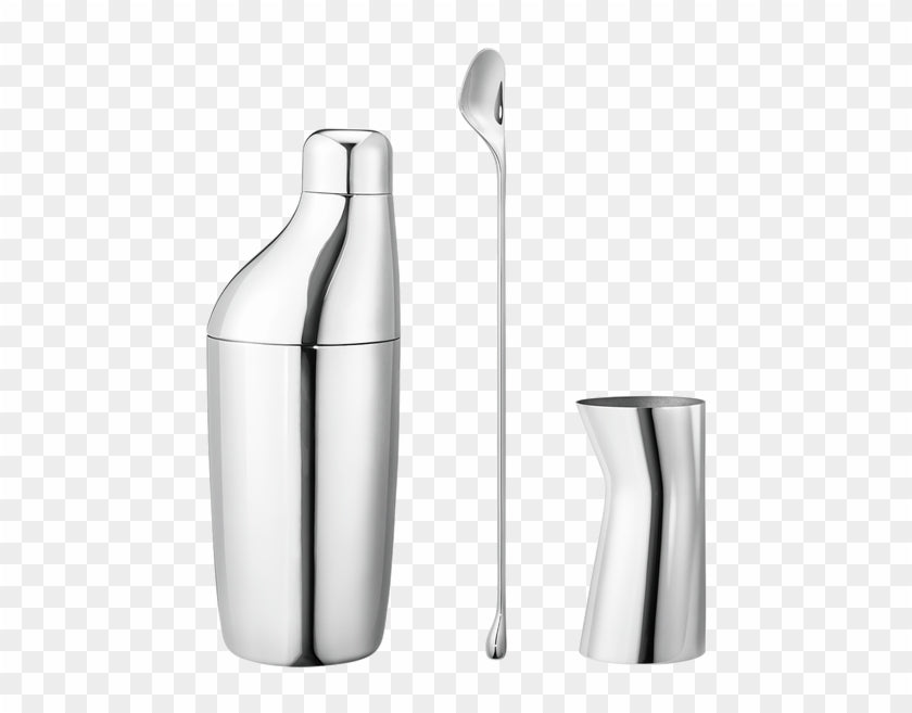 Georg Jensen Sky Shaker, Stirring Spoon and Jigger set