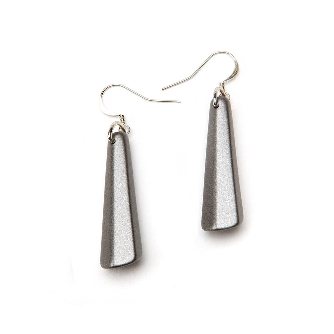 PONO Barile Drop Earring - Small Gunmetal