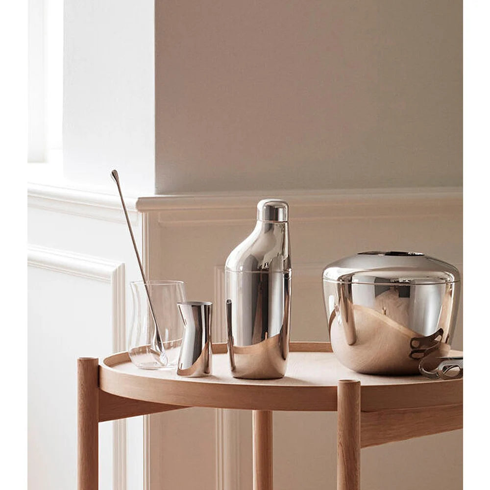 Georg Jensen Sky Shaker, Stirring Spoon and Jigger set