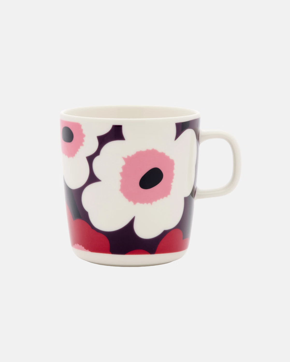 Marimekko Unikko Cranberry and Plum Mug