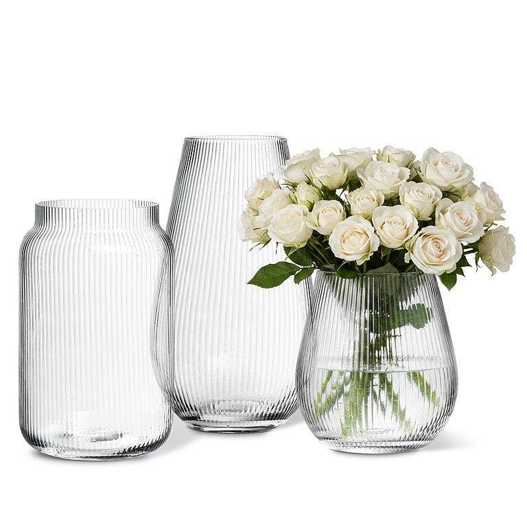 Small Clear Optic Glass Vase