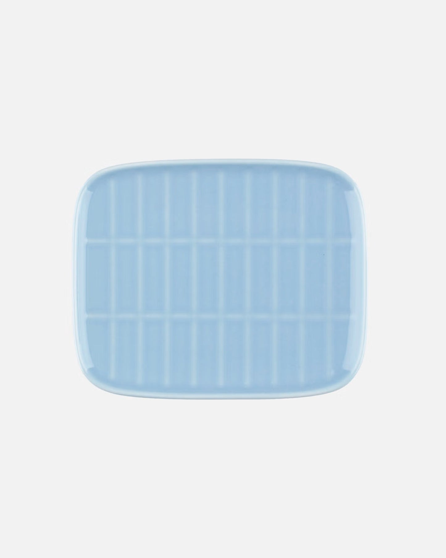 Marimekko Small Light Blue Rectangular Plate 6 in x 4 1/2 in