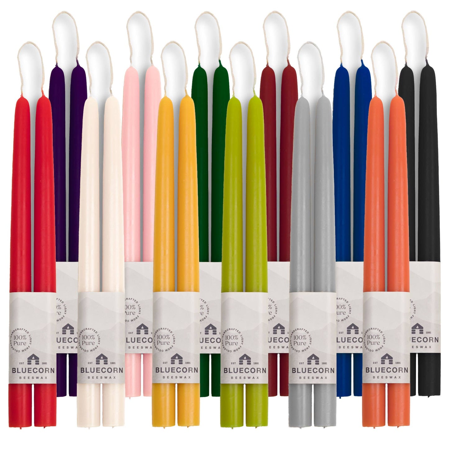 Beeswax Taper Candles Bluecorn
