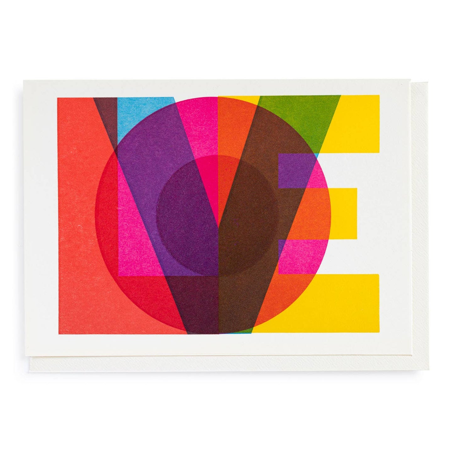 Block Love by Pressink | Anniversary/Love - Greeting Card