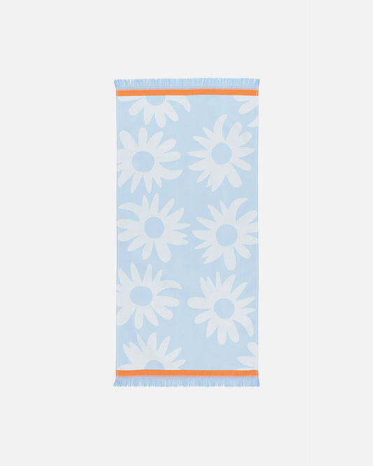 Marimekko Hamam Hand Towel Blue and White 36"x18"