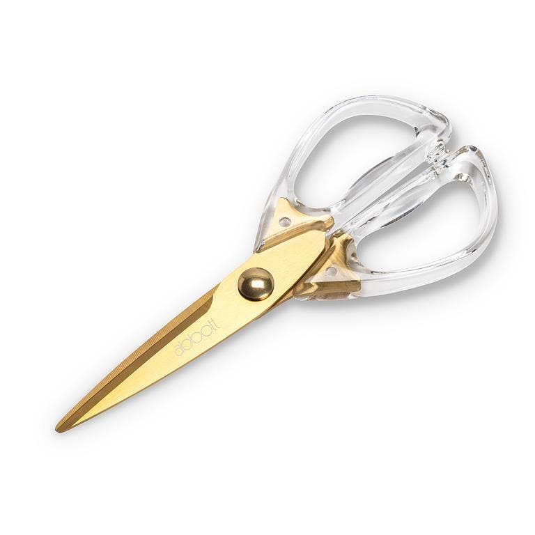 Lucite Handled Scissors-Clear-8"L