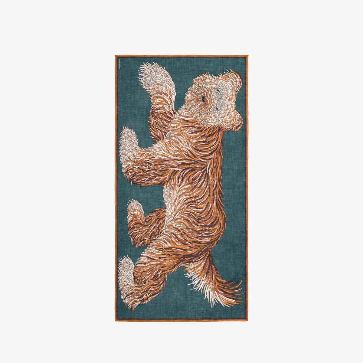 Inoui Editions Freddy Wool scarf dog green