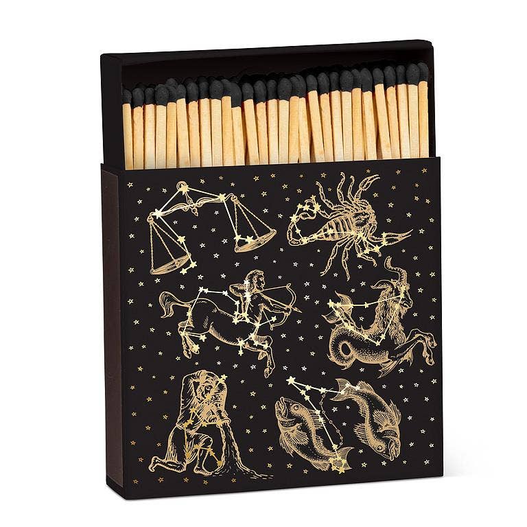 Zodiac Square Matches 4"L