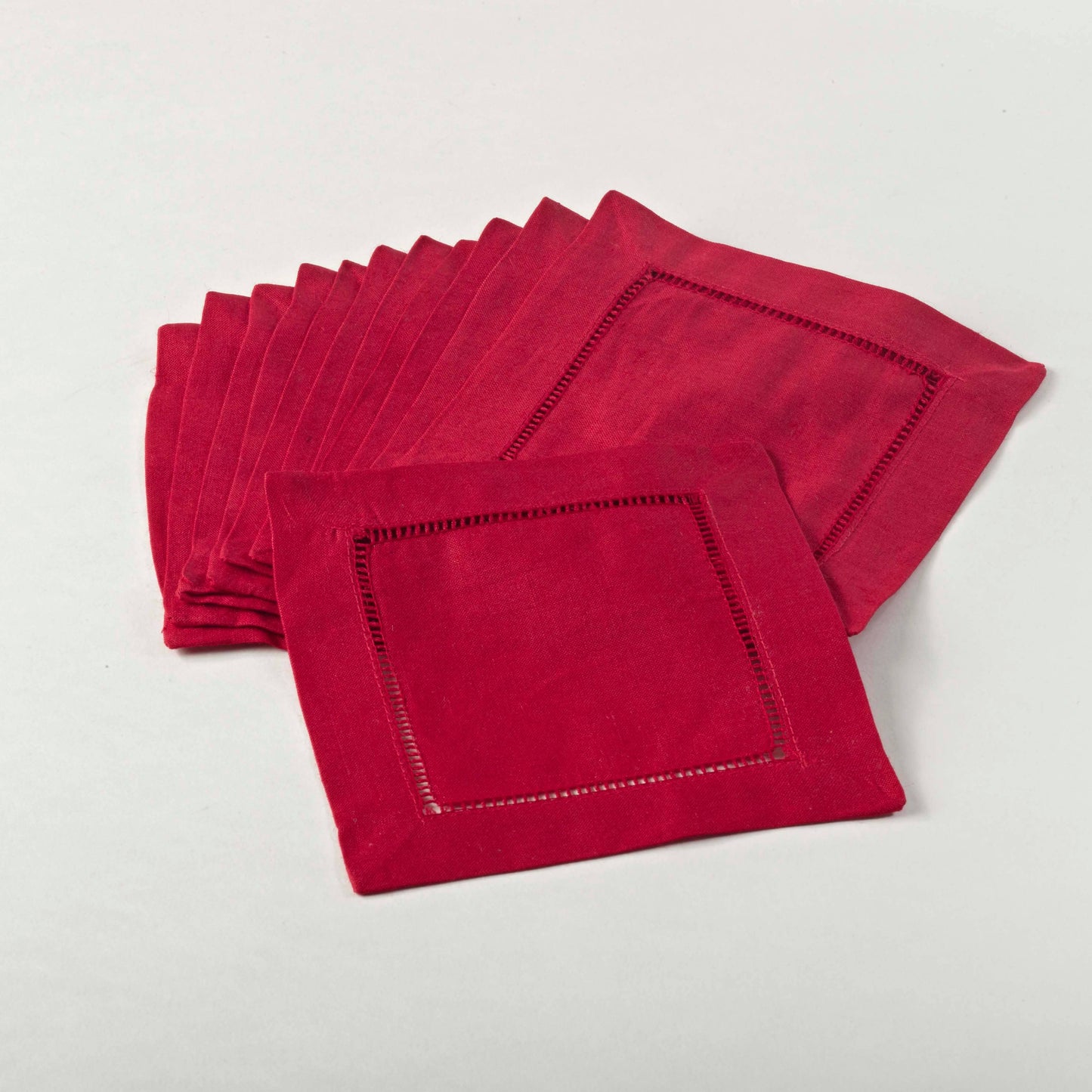 Hemstitched Cocktail Napkin