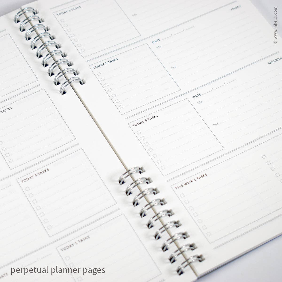 Big Burst Weekly Planner with Mulberry Cover and Silver Ink