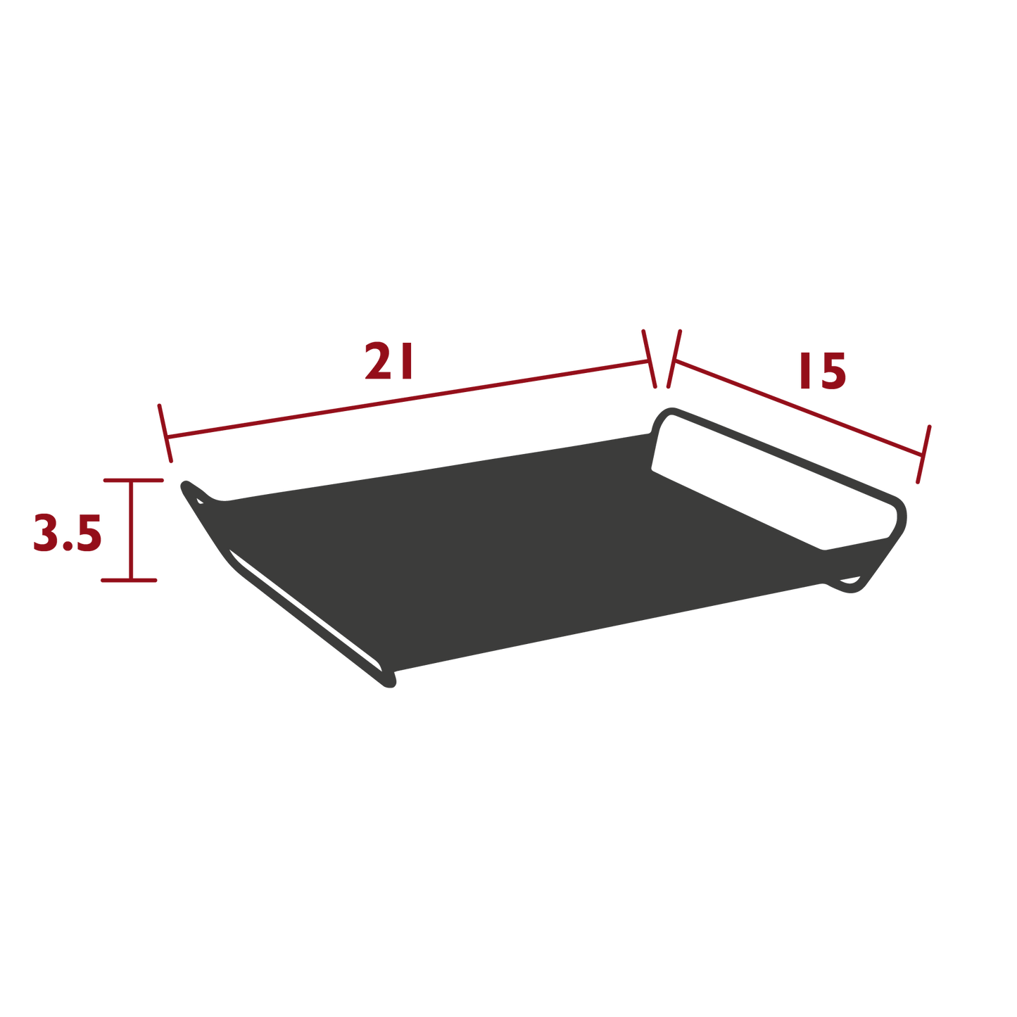 FERMOB Alto Metal Tray 21" x 15"