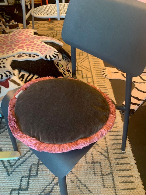 Carlotta Oddone Round Velvet Cushion