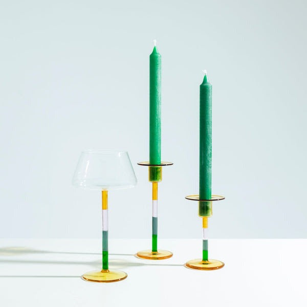 Ichendorf Glass Andalusia Striped Tealight
