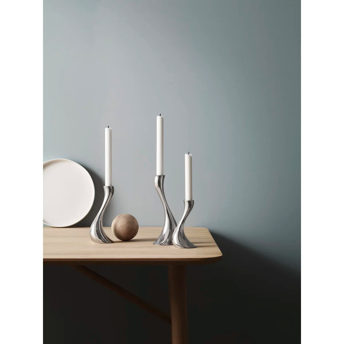 Georg Jensen Cobra Candleholder Set of 3