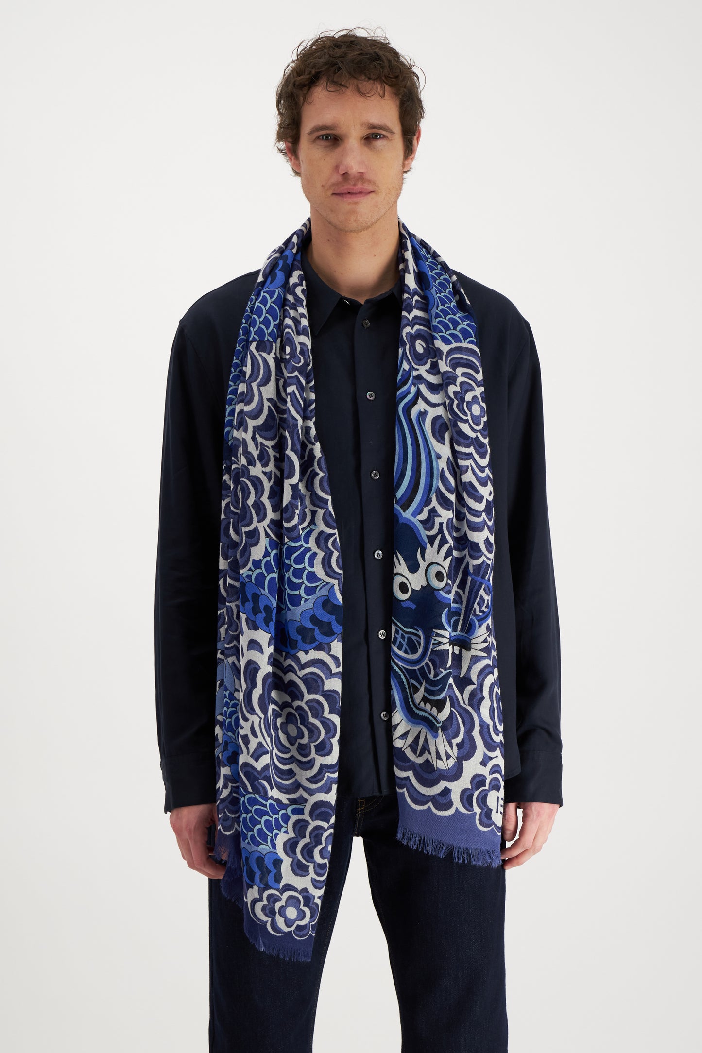 Inoui Editions Scarf Etole 70 Dragon Bleu