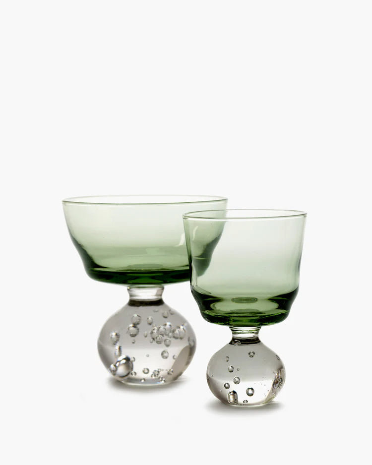Bubble Stemmed Glass by Bela Silva Small