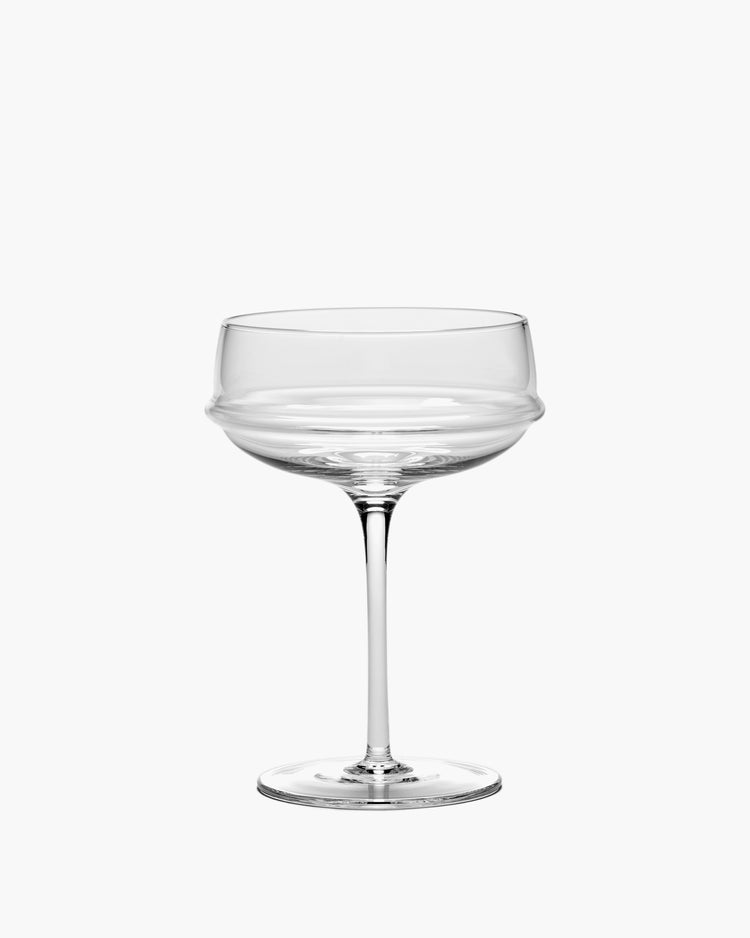 Mouth Blown Champagne Coupe, Dune Collection by Kelly Wearstler