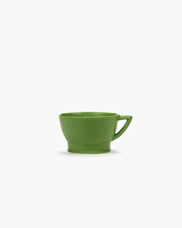 Matte Green Porcelain Cup by Ann Demeulemeester