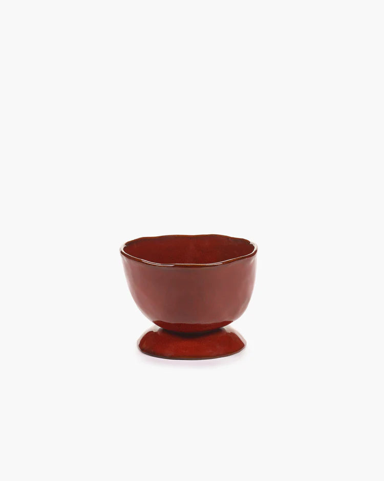 Small Footed Bowl in Venetian Red by Marie Michielssen