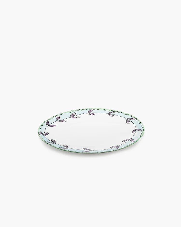 Starter Plate in Blossom Milk Pattern from the Midnight Flowers Collection by Marni