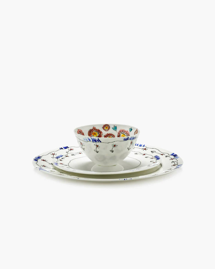 Small Bowl in Anemone Milk Pattern from the Midnight Flowers Collection by Marni