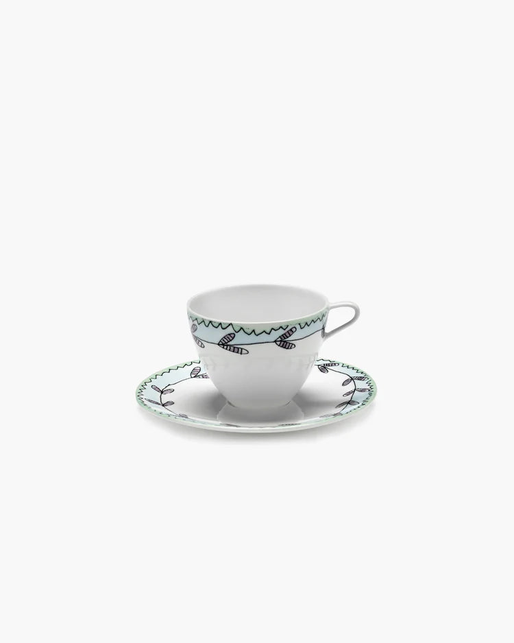 Espresso Cup and Saucer in Blossom Milk Pattern from the Midnight Flowers Collection by Marni (Copy) (Copy)