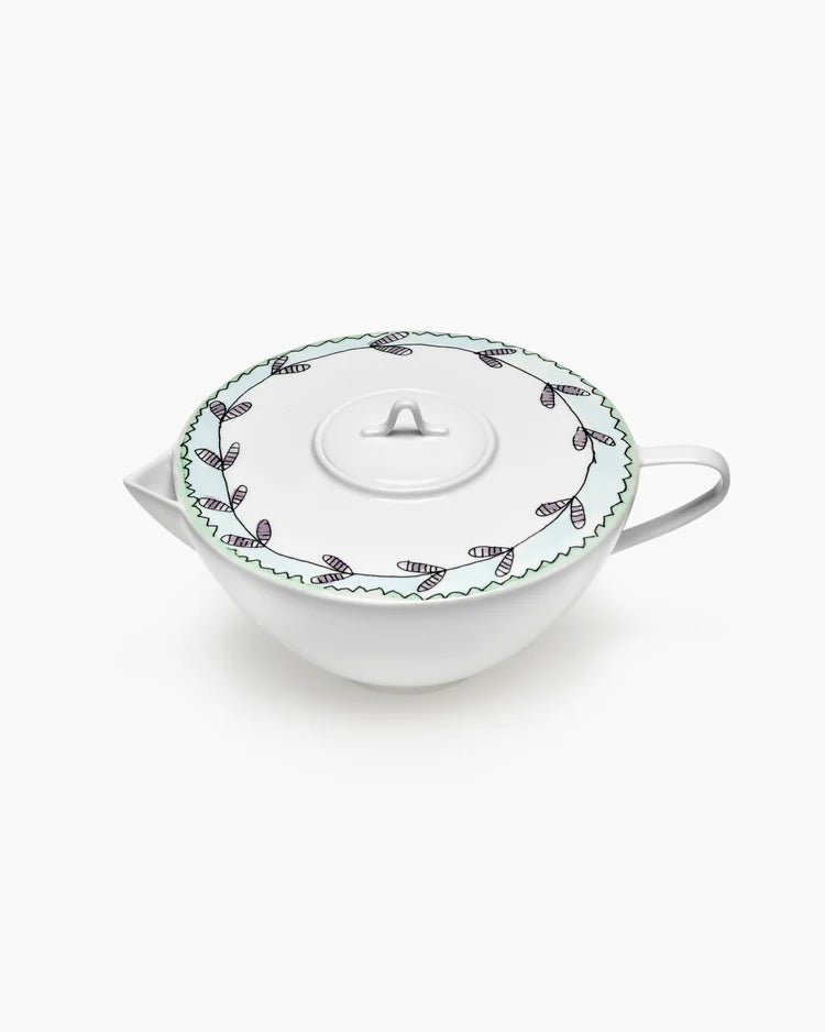 Teapot in Blossom Milk Pattern from the Midnight Flowers Collection by Marni