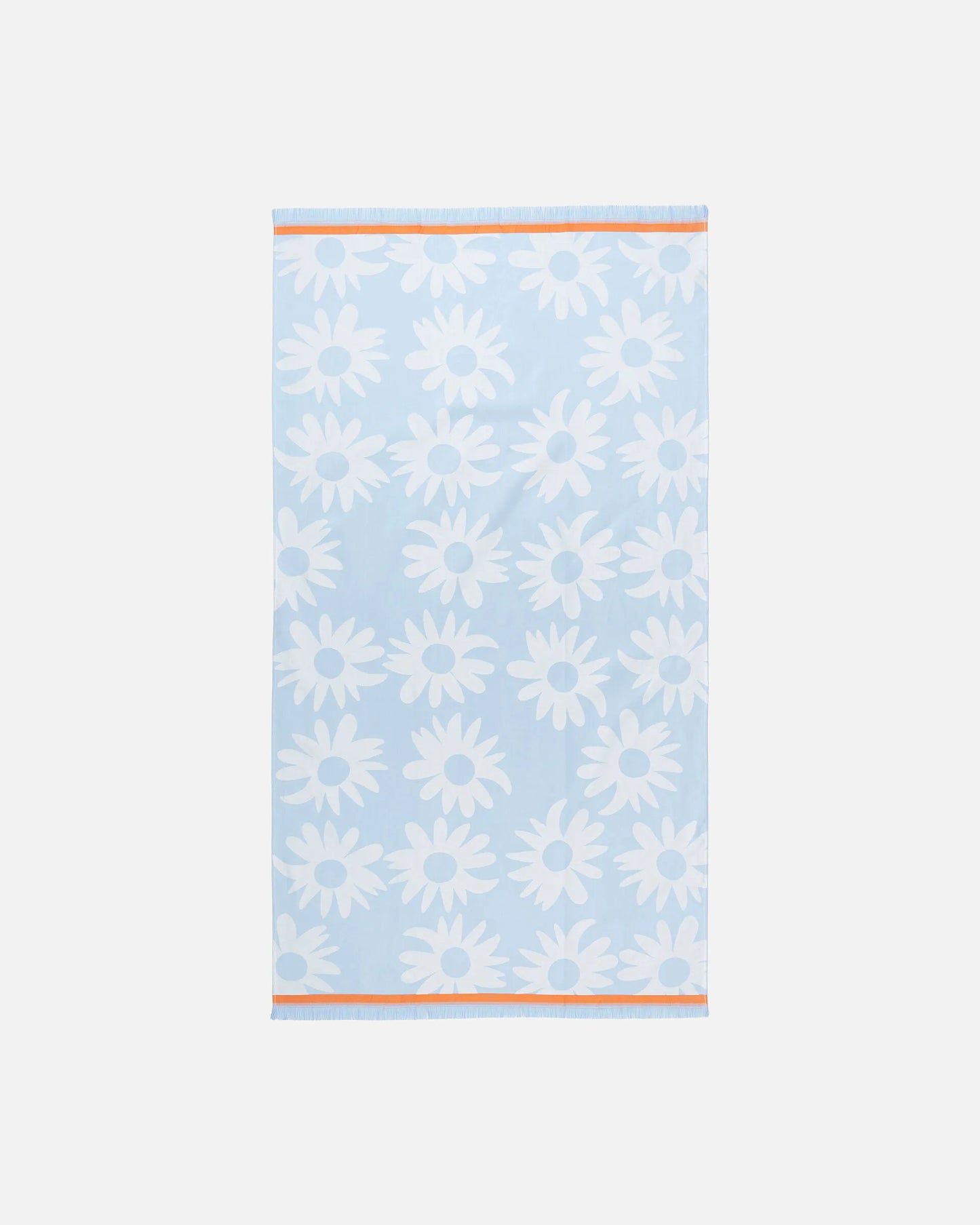 Marimekko Hamam Bath Towel Blue and White 65"x36"