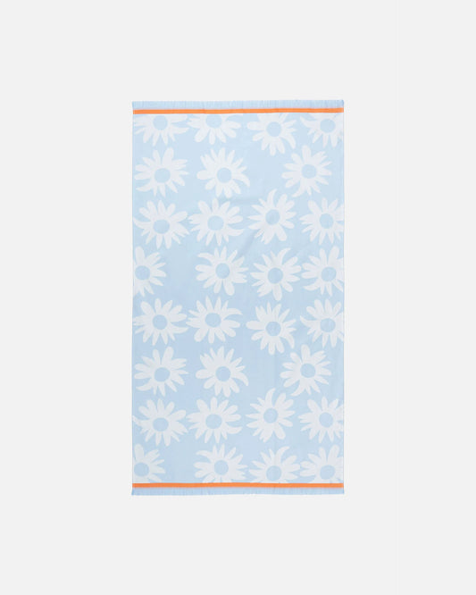 Marimekko Hamam Bath Towel Blue and White 65"x36"