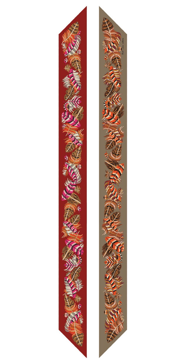 Inoui Editions Silk Feather Lavaliere 47"